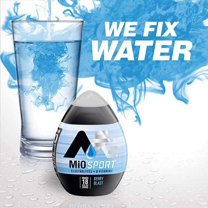 MiO Sport Berry Blast Liquid Water Enhancer, 1.62 OZ | Trustables