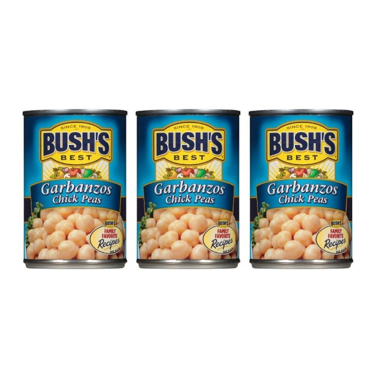 BUSH'S BEST Garbanzos Chick Peas 3 count