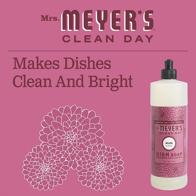 mum dish soap makes dishes clean and bright