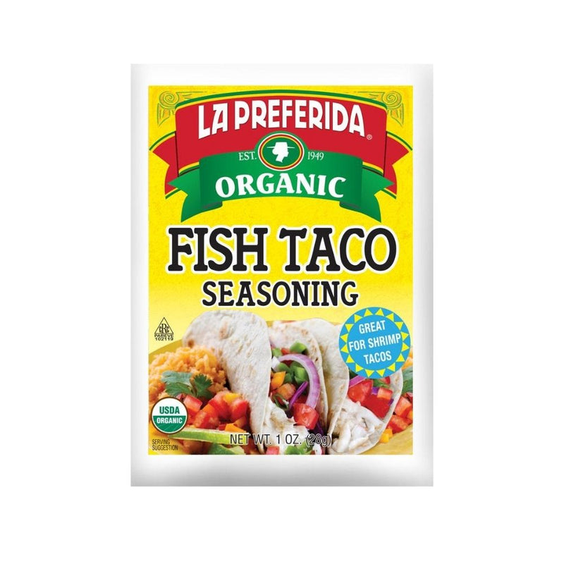 La Preferida Organic Fish Taco Seasoning, 1 OZ - Trustables