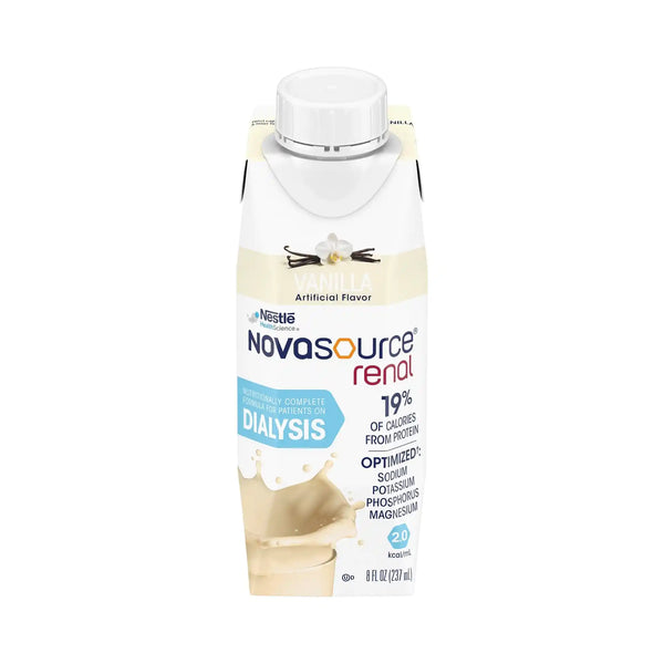 Novasource Renal, Nutritionally Complete Formula, Vanilla, 8 FL OZ - Trustables
