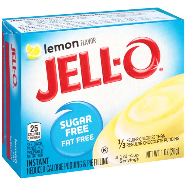 Jell-O Sugar Free Instant Pudding Mix, Lemon, 1 OZ - Trustables