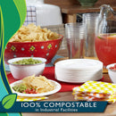 Hefty EcoSave 6-3/4" Compostable Plates, 30 CT - Trustables