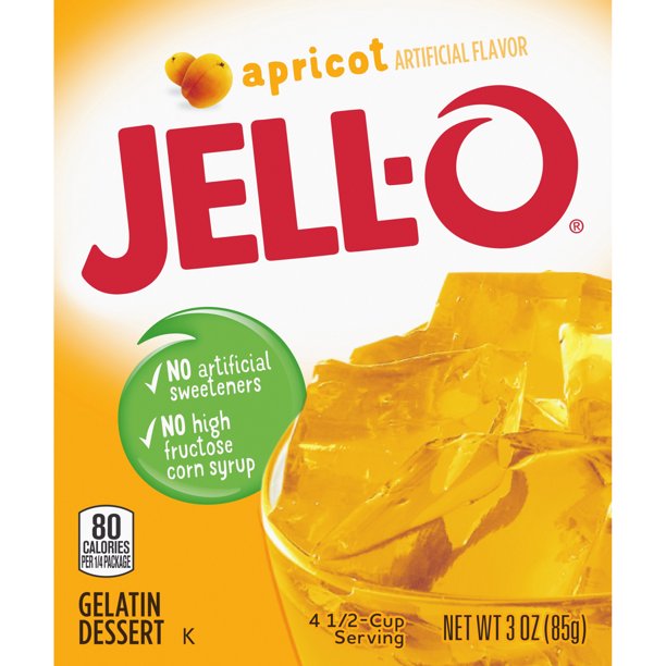 Jell-O Instant Gelatin Mix, Apricot, 3 OZ - Trustables