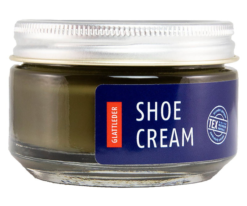 Shoeboy's Shoe Cream Polish, Olive - Nourishes, Protects & Freshens Color for High Quality Smooth Leathers - 50 ML Glass Jar - Trustables