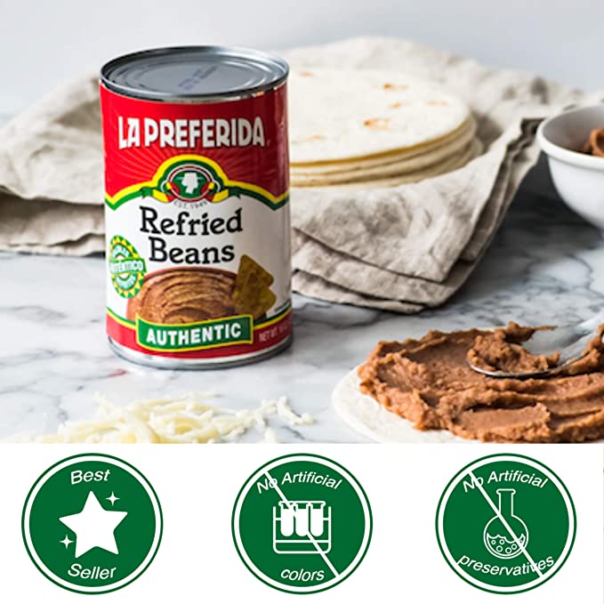 shop for pinto beans, buy pinto beans, Cans of refried beans, La preferida refried beans for sale, buy cans of refried beans, refried beans on sale