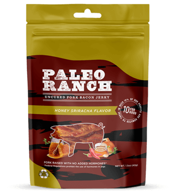 Honey Sriracha, PALEO RANCH Pork Bacon Jerky - Trustables