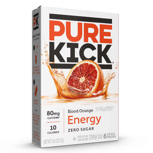 Pure Kick Energy Blood Orange Singles To Go Energy Drink Mix, 6 CT