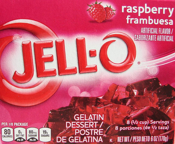 Jello Gelatin Raspberry 6 Oz - Trustables