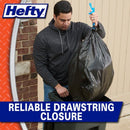 Hefty Ultra Strong Large Trash Bags with drawstring, Hefty Ultra Strong Large Trash Bags, with reliable drawstring enclosuren