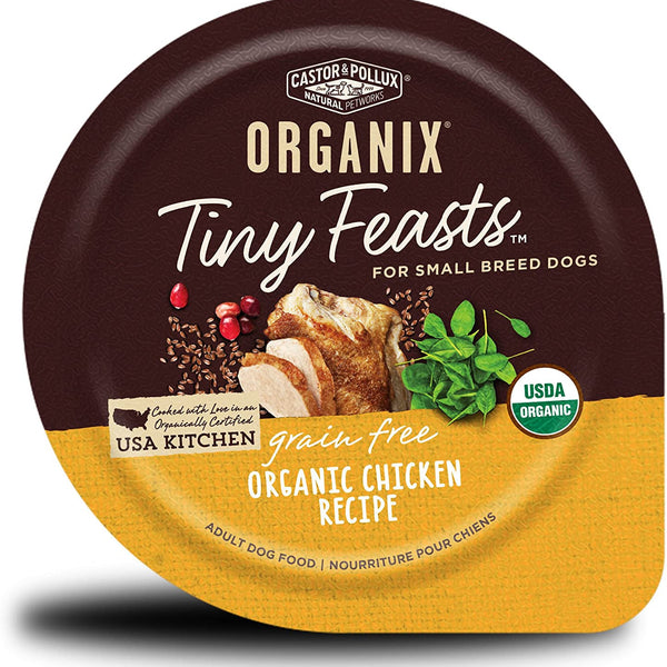 Castor Pollux Organix Tiny Feasts Grain Free Organic Chicken Recipe