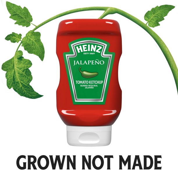 Heinz Jalapeno Tomato Ketchup Bottle, 14 OZ - Trustables