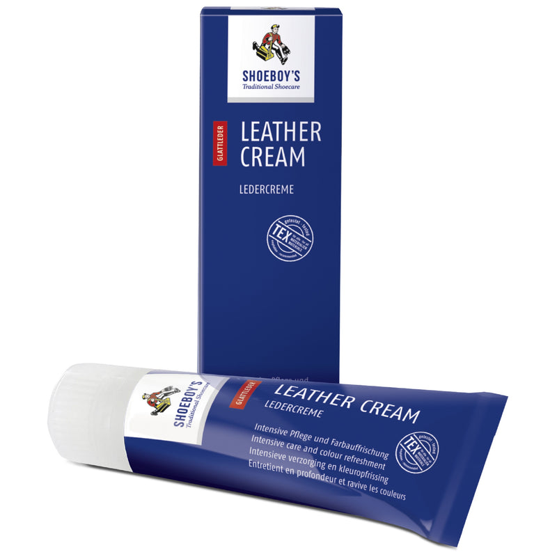 Shoeboy's Leather Cream Tube with Applicator Sponge, Opaque White, 75 ML - Trustables