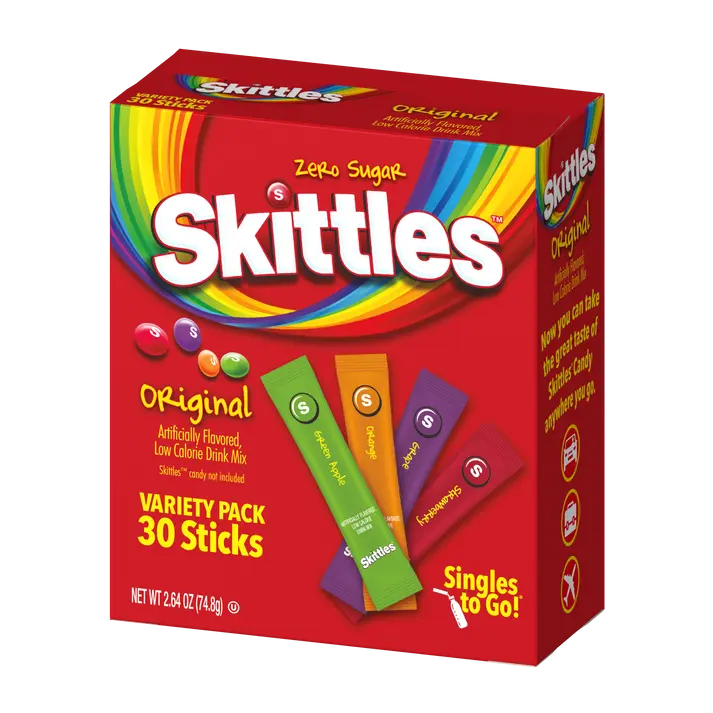 Skittles  Singles To Go Original Variety Pack, 30 PC, 1 CT