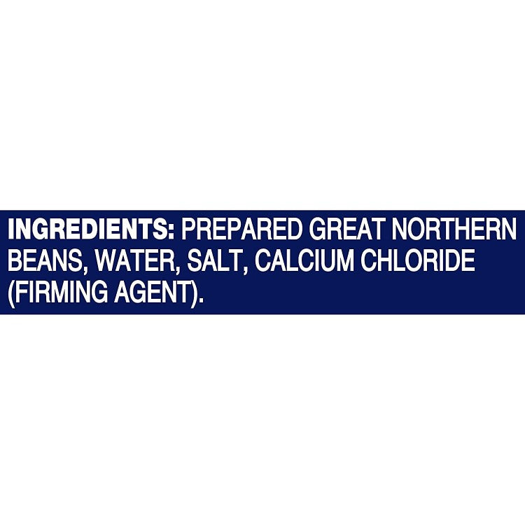 BUSH'S BEST Canned Great Northern Beans Ingredients