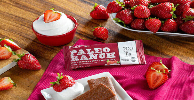 Strawberries & Crème, PALEO RANCH Skinny Bars - Trustables