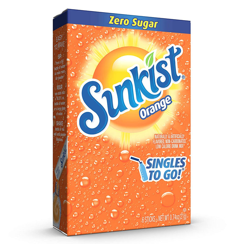 Sunkist Orange Singles to Go Drink Mix, Orange singles to go drink mix