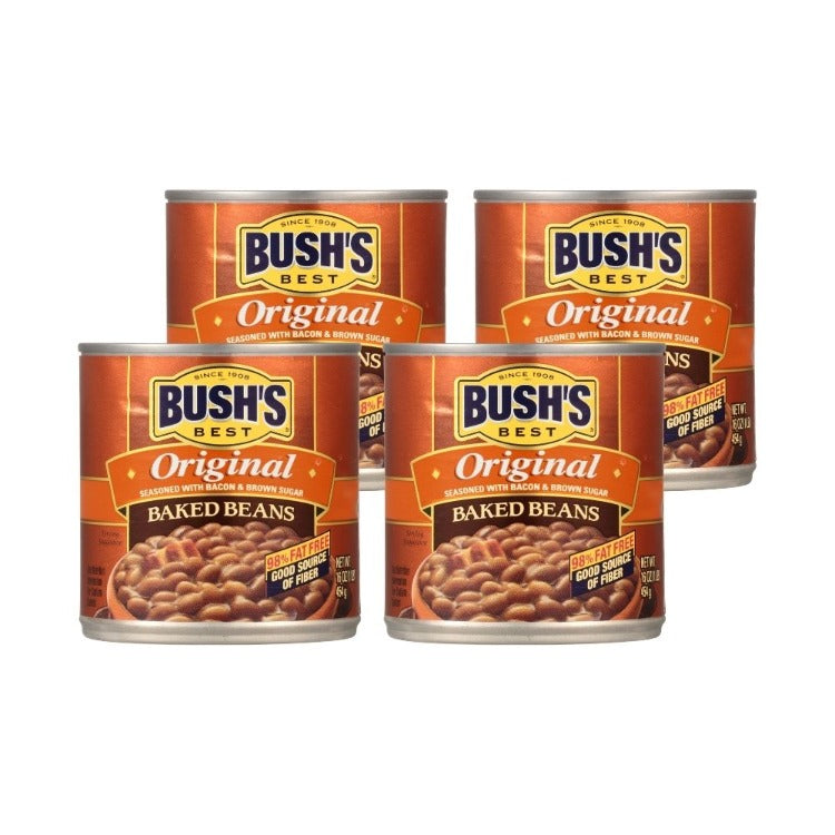 BUSH'S BEST Canned Original Baked Beans 4 count