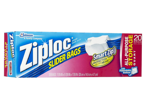 Ziploc Storage Bags, Slider Bags, Smart Zip, SC Johnson, Slider Storage Bags, Food Storage, Food Bags