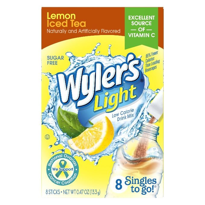 Wyler's Light Lemon Iced Tea Singles To Go Drink Mix, 8 CT