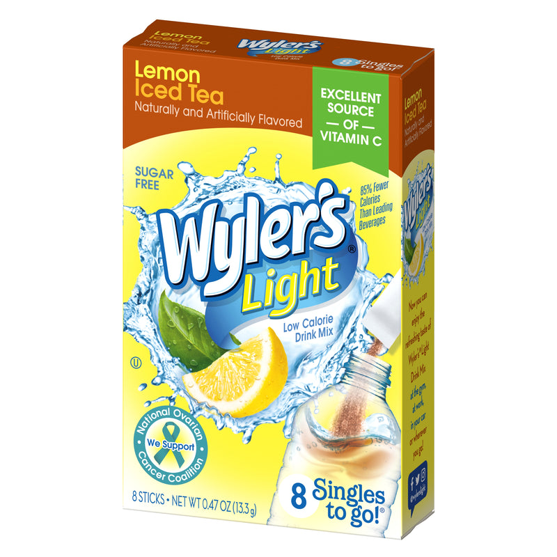 Wyler's Light Lemon Iced Tea Singles To Go Drink Mix, 8 CT