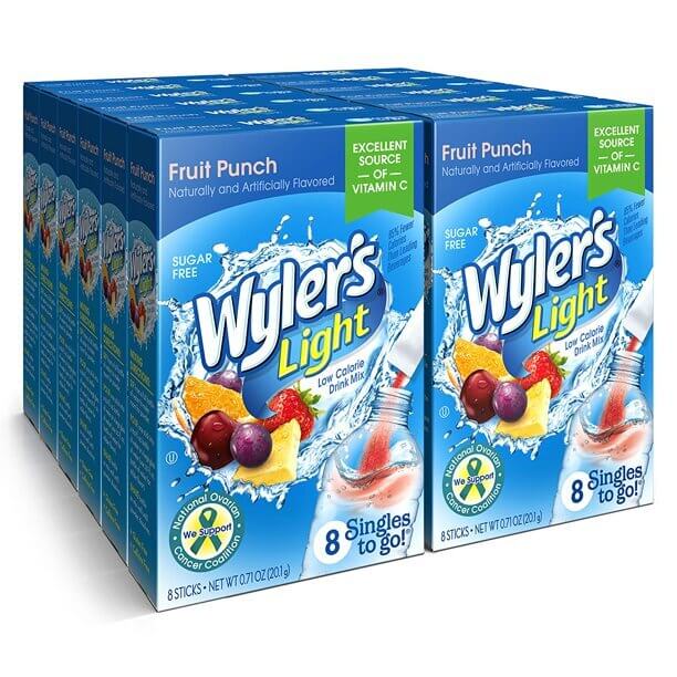 Wyler's Light Fruit Punch Singles To Go Drink Mix, 8 CT