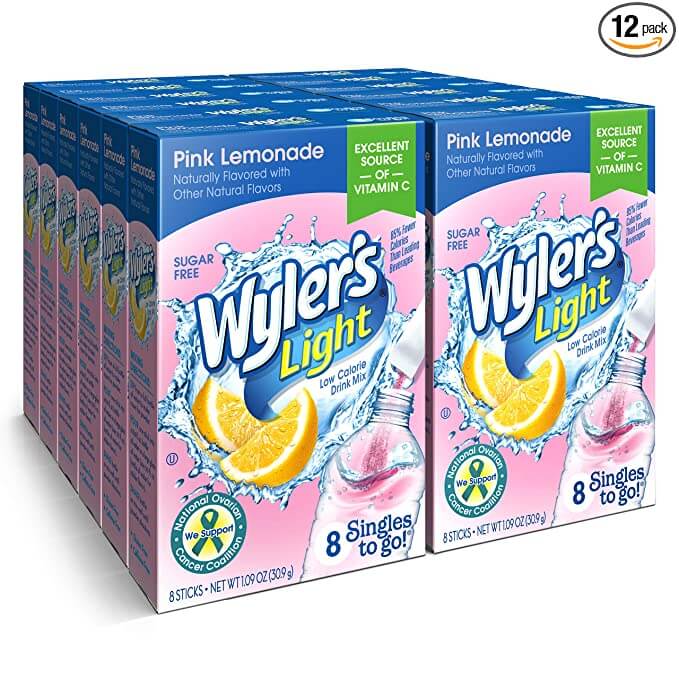 Wyler's Light Pink Lemonade Singles To Go Drink Mix, 8 CT