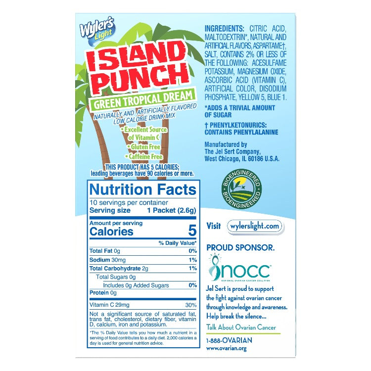 Island Punch Green Tropical Dream Nutritional Facts, Island Punch Green Tropical Dream Nutritional Information
