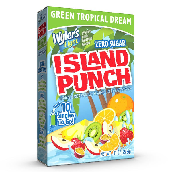 Tropical Dream, Green Tropical Dream, Wyler's Light Green Tropical Dream Drink Mix, Wyler's Green Tropical Dream, Tropical drink mix packets