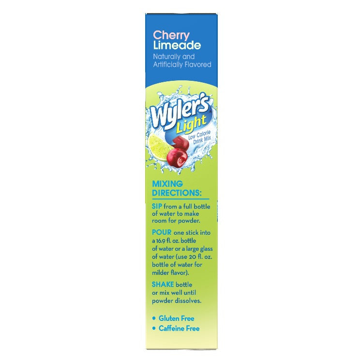 Wyler's Light Cherry Limeade Singles To Go Drink Mix 8 CT