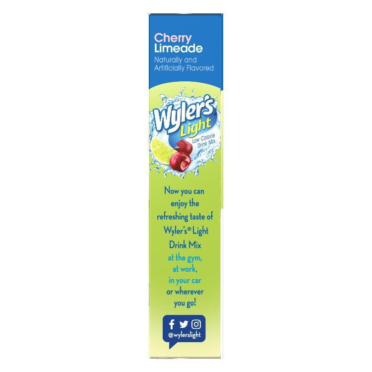 Wyler's Light Cherry Limeade Singles To Go Drink Mix 8 CT