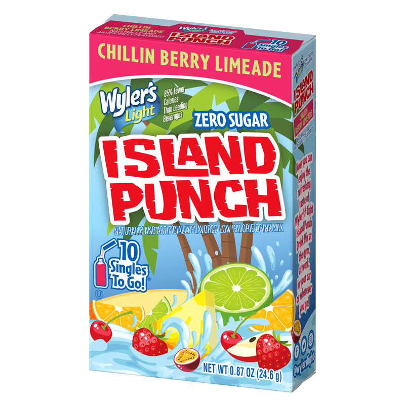 Wyler's Island Punch Chillin Berry Limeade Water Drink Mix, 1 CT