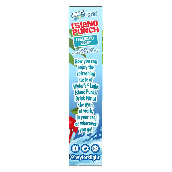 Wyler's Island Punch Legendary Berry Water Drink Mix, 1 CT