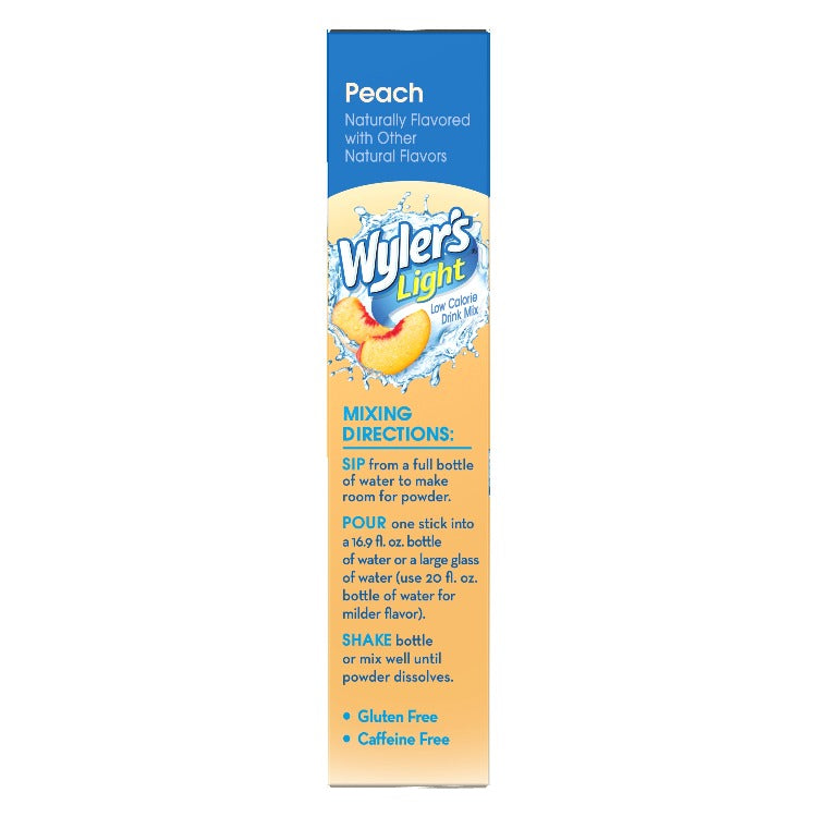 Wyler's Light Peach Singles To Go Drink Mix 8 CT