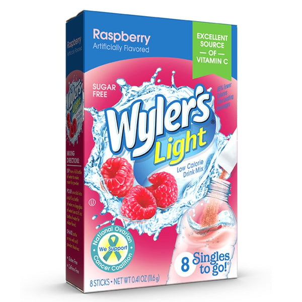 Wyler's Light Raspberry Singles To Go Drink Mix, 8 CT - Trustables