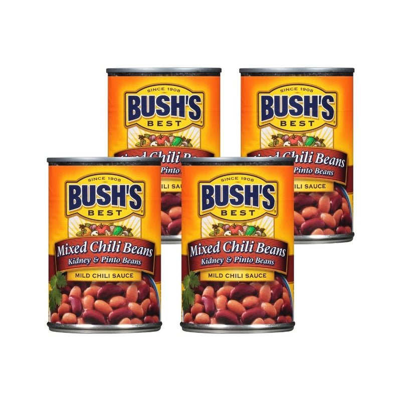 Bush's Best Mild Mixed Chili Beans 15.5 oz (Pack of 4) - Trustables