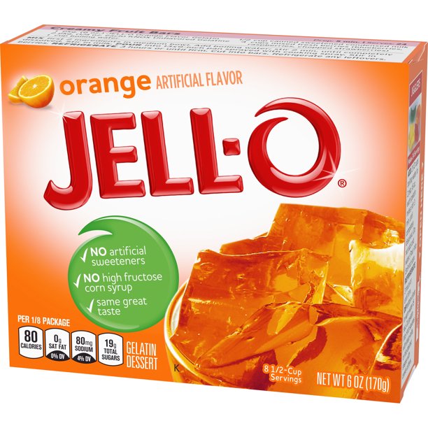 Jell-O Instant Gelatin Mix, Orange, 3 OZ - Trustables
