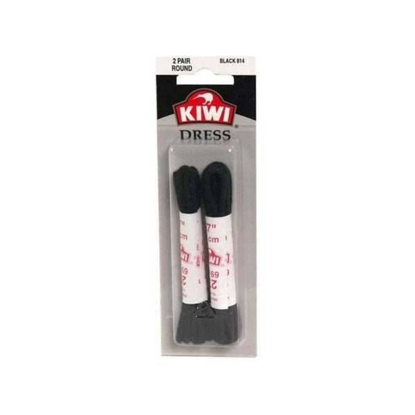 KIWI Round Black Dress Shoe Replacement Shoe Laces 27", 2 PR, 1 CT | Trustables KIWI Round Black Dress Shoe Replacement Shoe Laces 27", 2 PR, 1 CT | Trustables