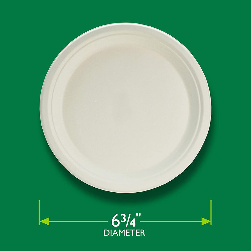 Hefty EcoSave 6-3/4" Compostable Plates, 30 CT - Trustables
