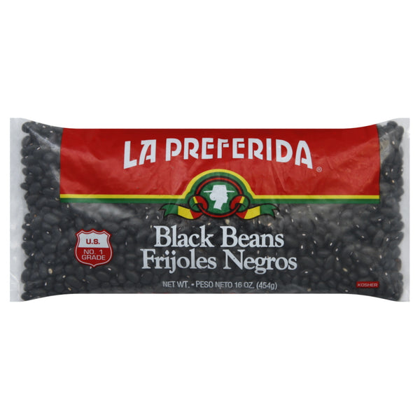 La Preferida Black Beans, Dry , 16 OZ - Trustables