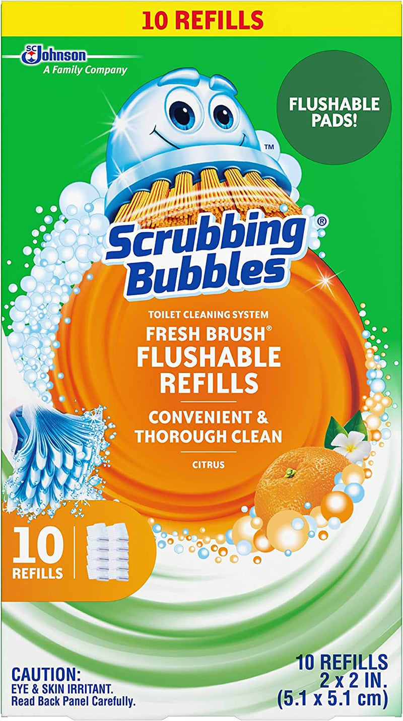 Scrubbing Bubbles Fresh Brush Flushable Refills, 10 CT