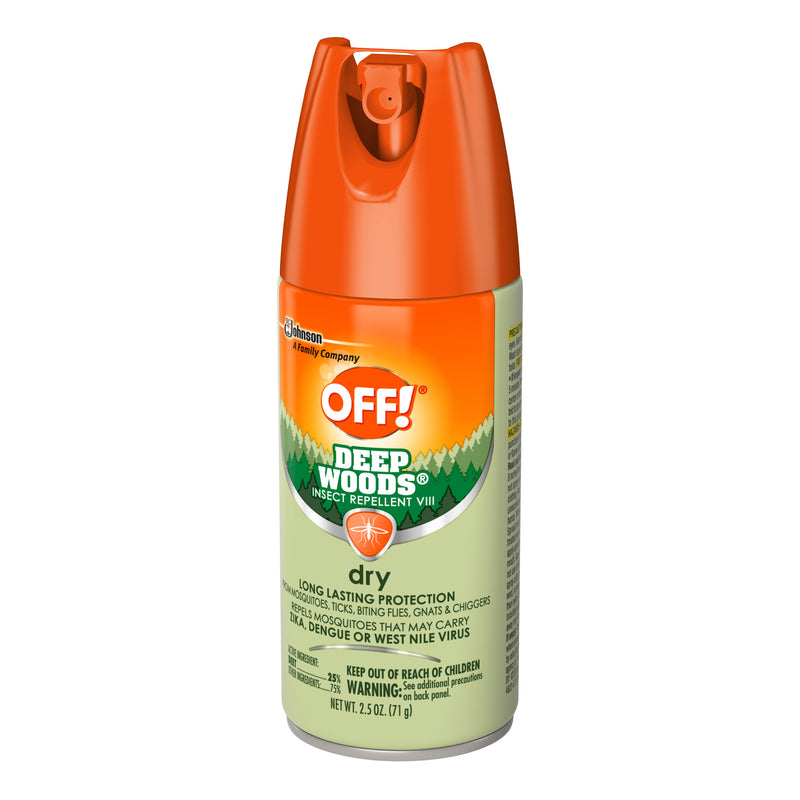 OFF! Deep Woods Insect Repellent VIII Dry, 2.5 oz, 1 ct - Trustables
