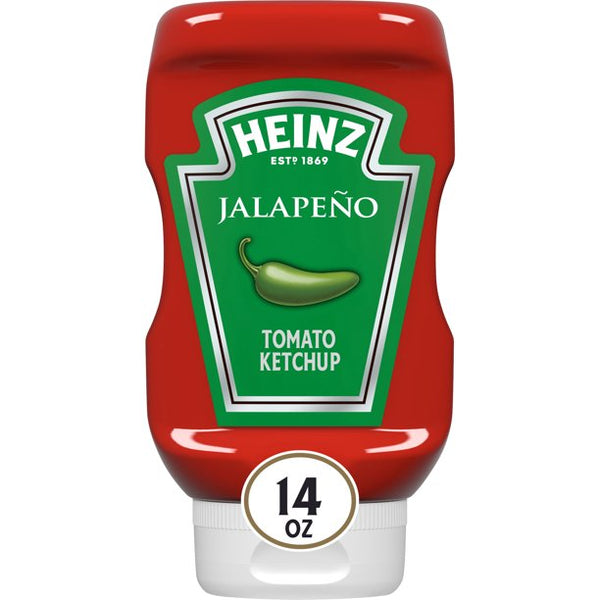 Heinz Jalapeno Tomato Ketchup Bottle, 14 OZ - Trustables