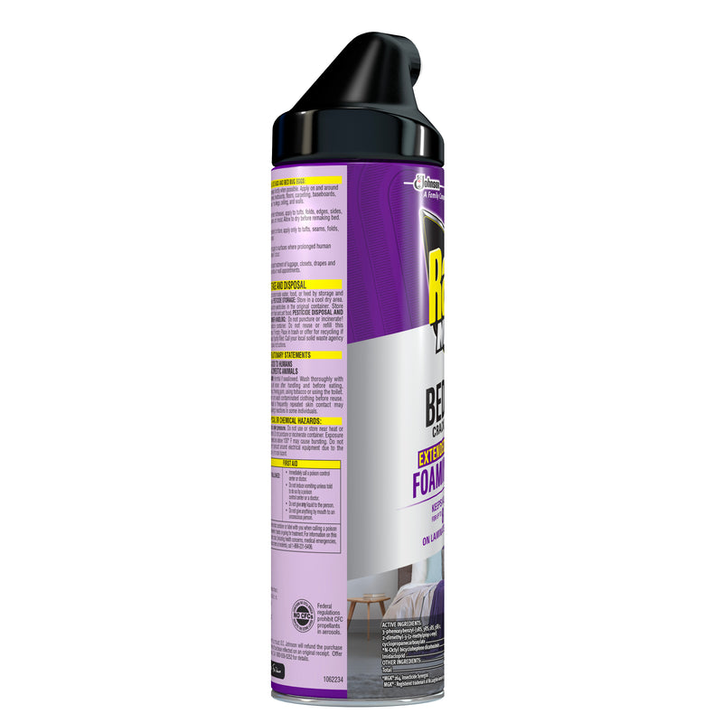 Raid Max Bed Bug Crack and Crevice, Extended Protection, Foaming Spray, 17.5 oz - Trustables