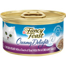 Purina Fancy Feast Creamy Delights Grilled Chicken Feast With a Touch of Real Milk in a Creamy Sauce Adult Wet Cat Food, 3 OZ - Trustables