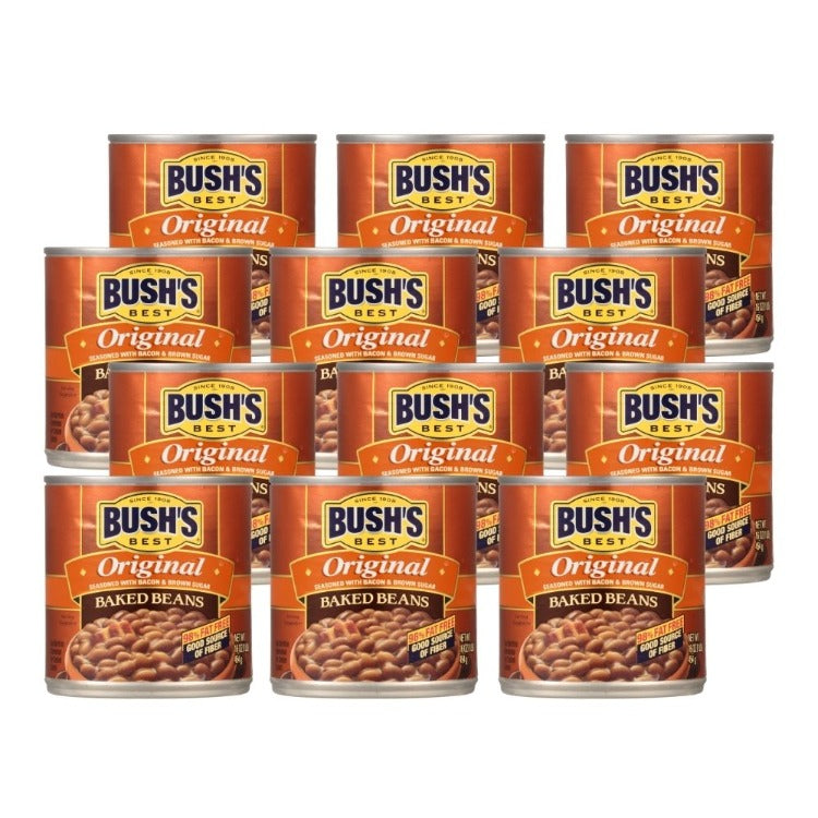 BUSH'S BEST Canned Original Baked Beans 12 count
