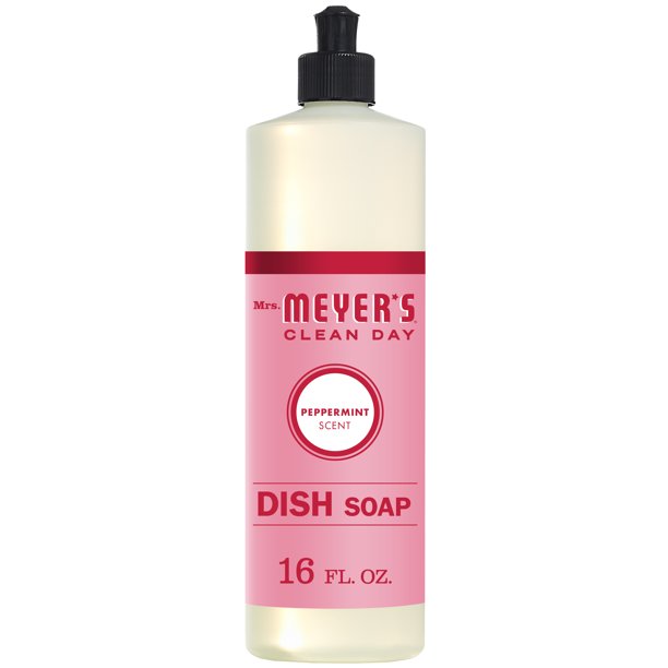 Mrs. Meyer's Liquid Dish Soap Peppermint, 16 OZ - Trustables