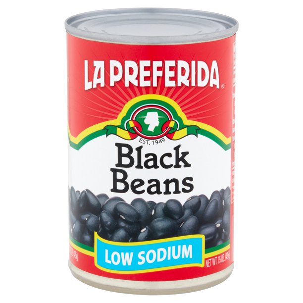 La Preferida Low Sodium Black Beans , 15 OZ