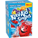 Kool Aid Singles Tropical Punch Powdered Drink Mix, 12 ct - .55 oz Packets (Pack-2) - Trustables