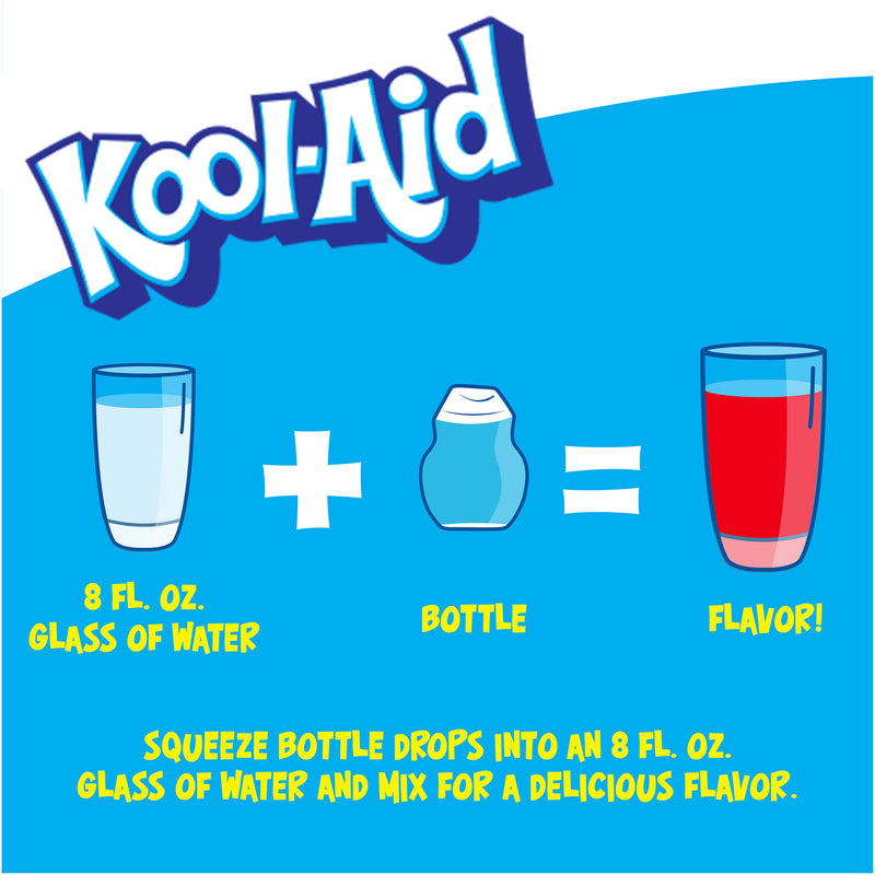 Kool-Aid Tropical Punch Liquid Drink Mix, Caffeine Free, 1.62 fl oz Bottle (Pack-4) - Trustables
